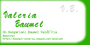 valeria baumel business card